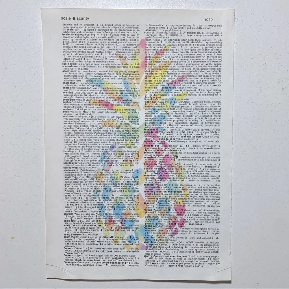 Dictionary Art Print Pineapple, Vintage Art Print, Dictionary Print